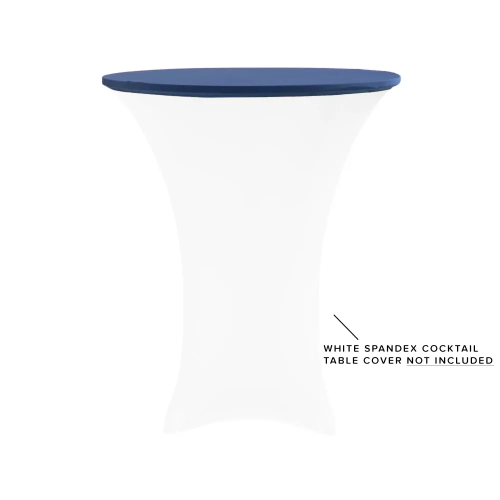 Spandex Table Topper/Cap 30"-36" Round - Navy Blue