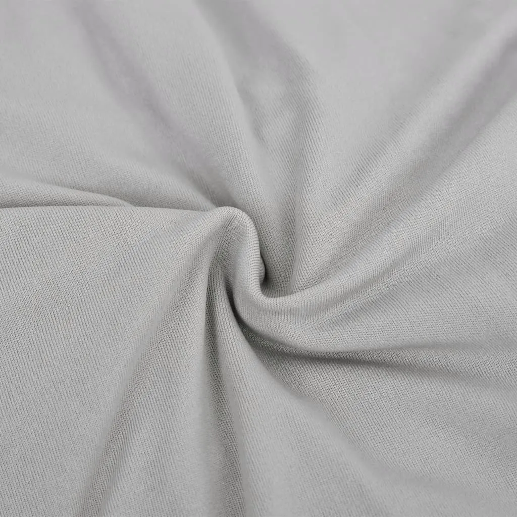 Stretch Couch Slipcover Grey Polyester Jersey