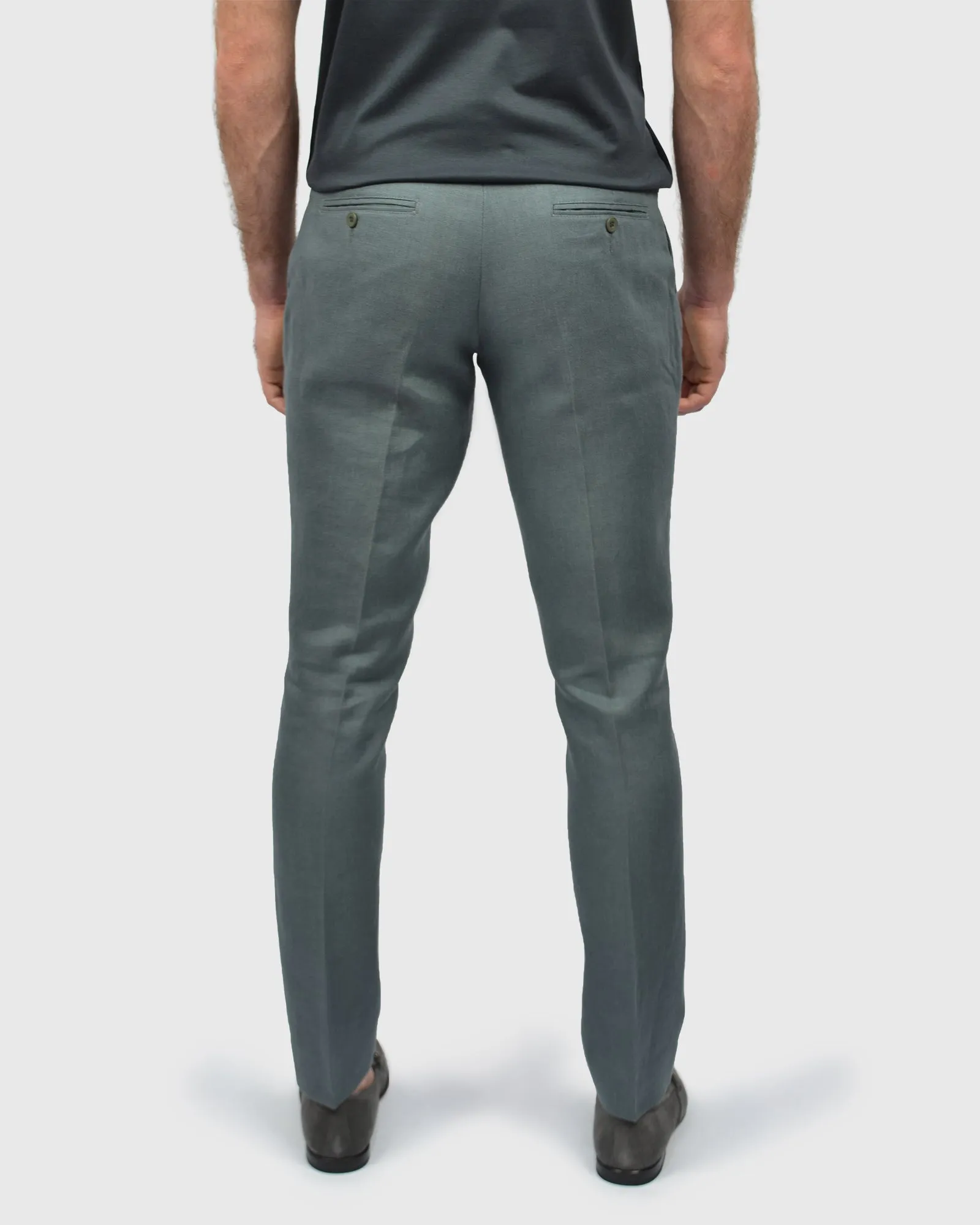 VINCENT & FRANKS S197641 SLIM GREY LINEN TROUSER