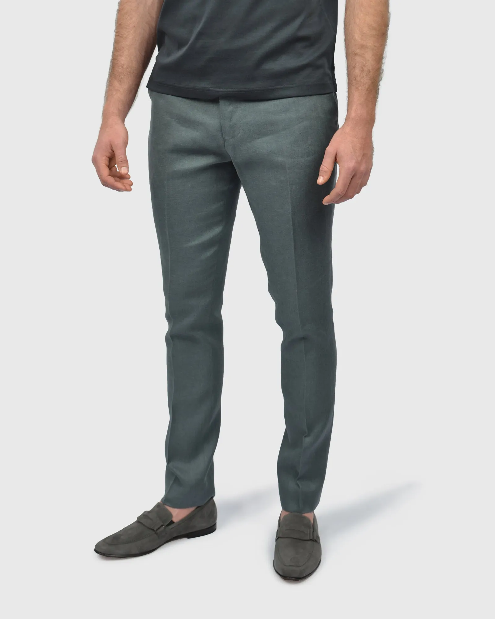 VINCENT & FRANKS S197641 SLIM GREY LINEN TROUSER