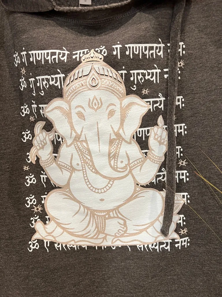 Vintage Ganesh Sanskrit Beach Hoodie
