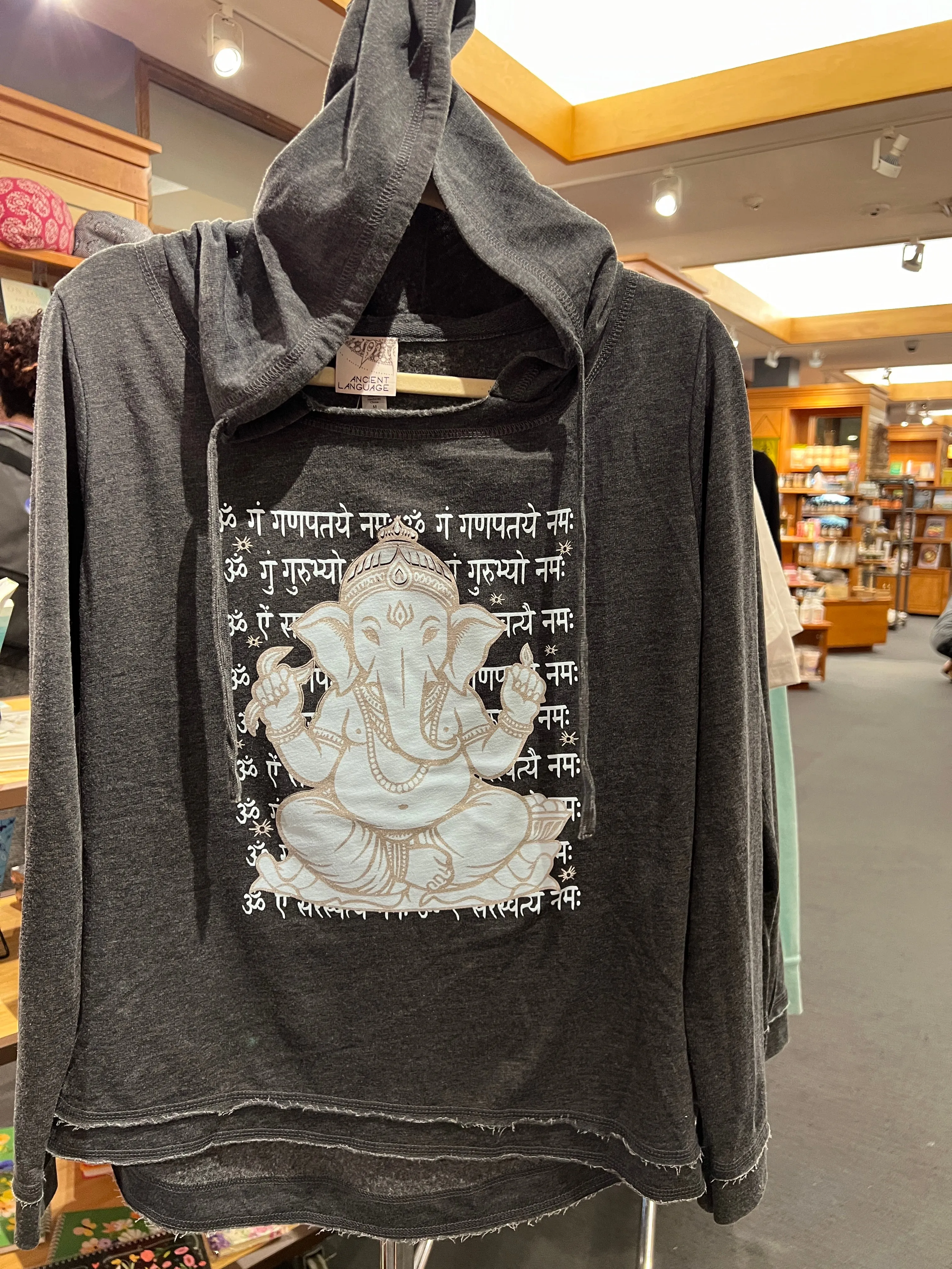 Vintage Ganesh Sanskrit Beach Hoodie