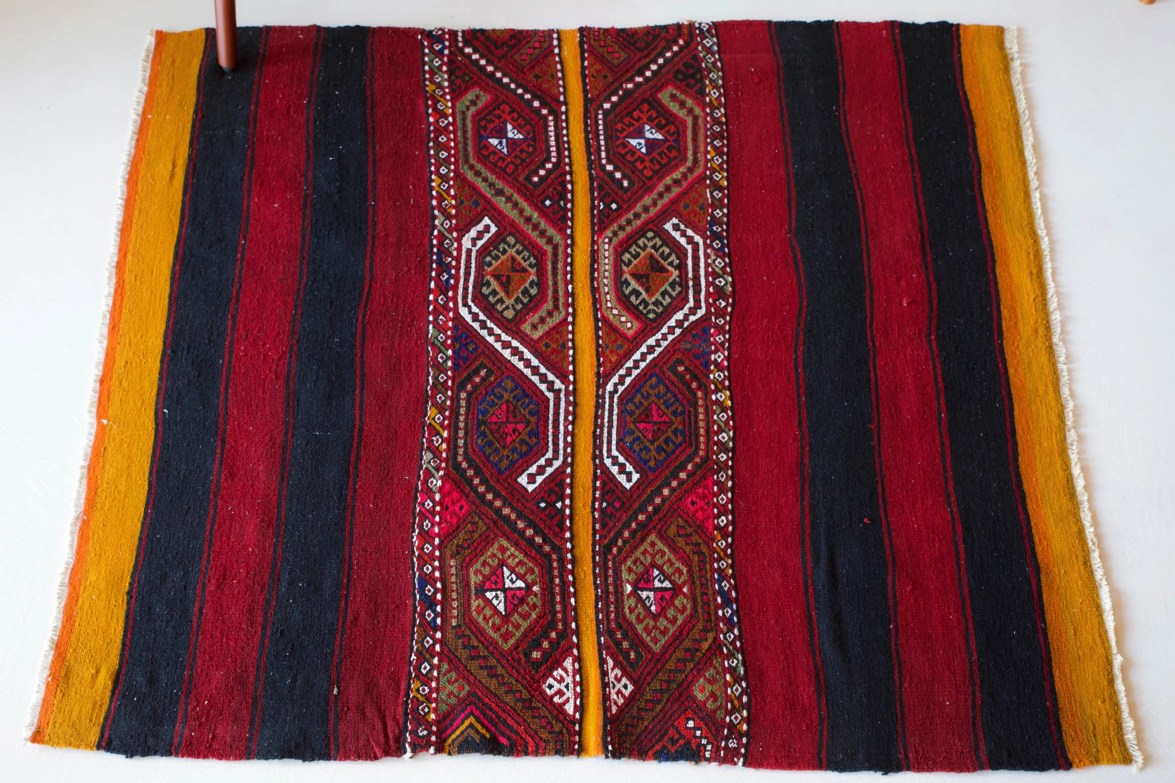 Vintage Mini Turkish Kilim Rug 4'6"x4'9"