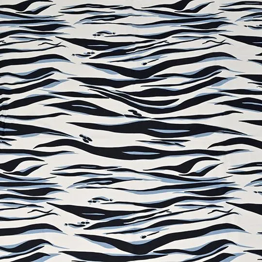 White Geometric Print 3251