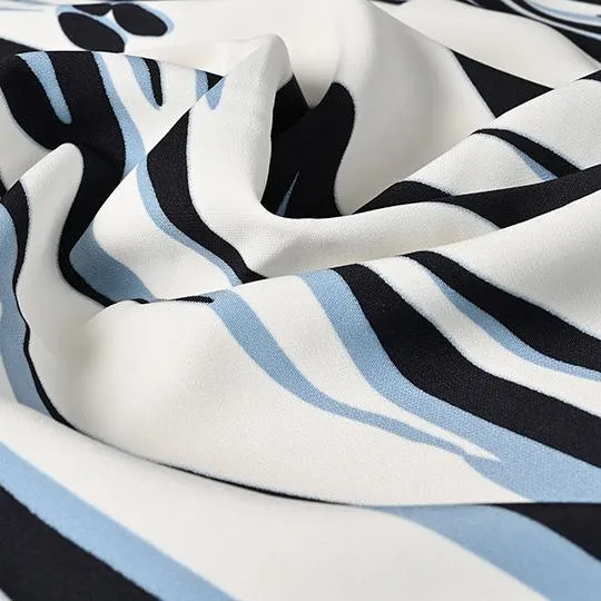 White Geometric Print 3251