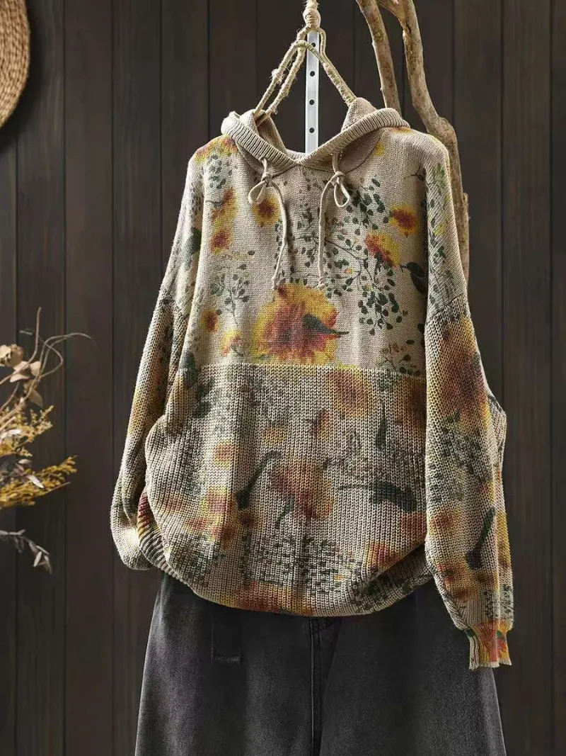 Women's Classic Everyday Wear Hooded Sweater